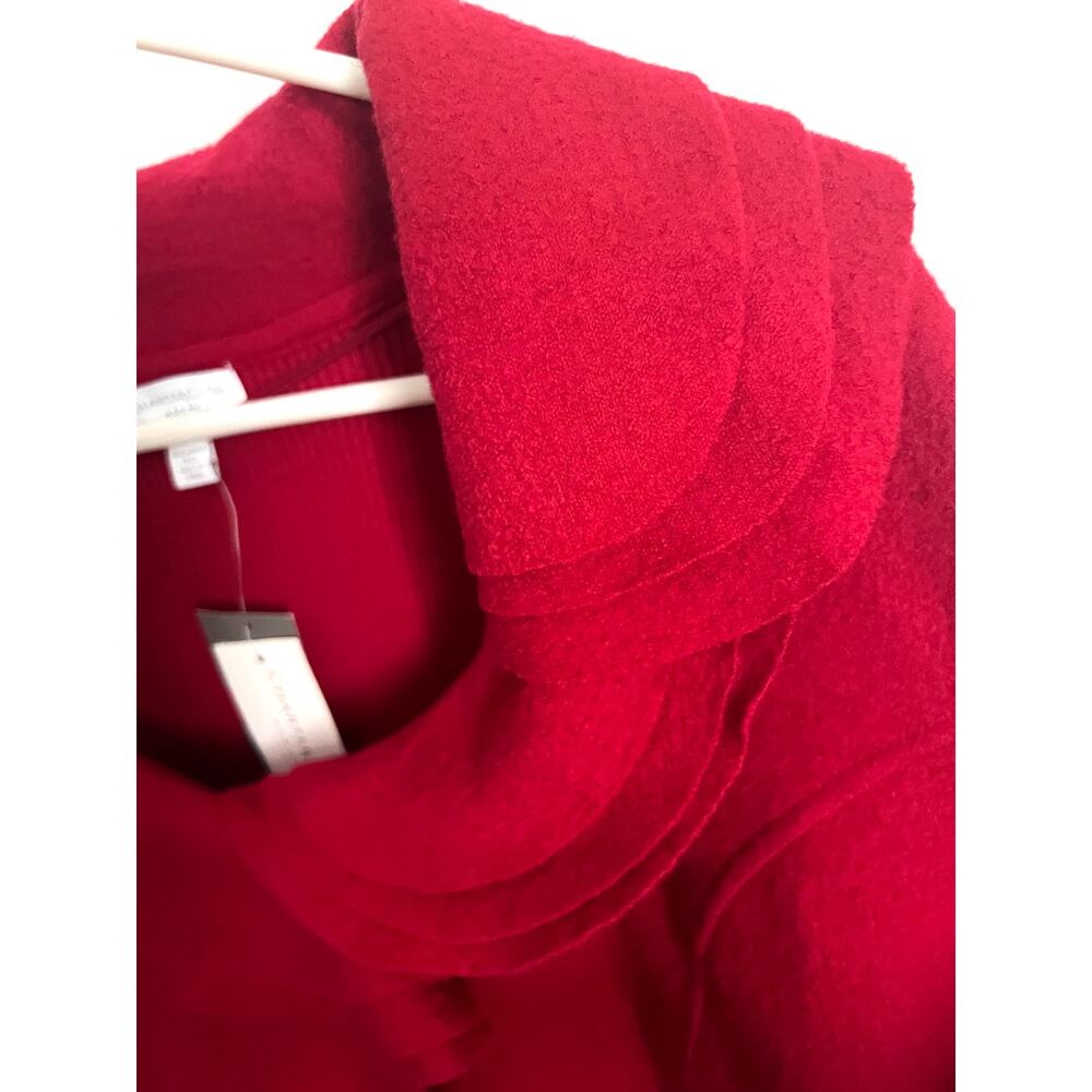Charter Club Chalet Chic 2X Red Amore 100% Merino Wool Cardigan Sweater NWT - Picture 2 of 14